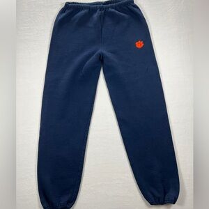 Russell Athletic Kids Joggers in Navy with Orange Accent
